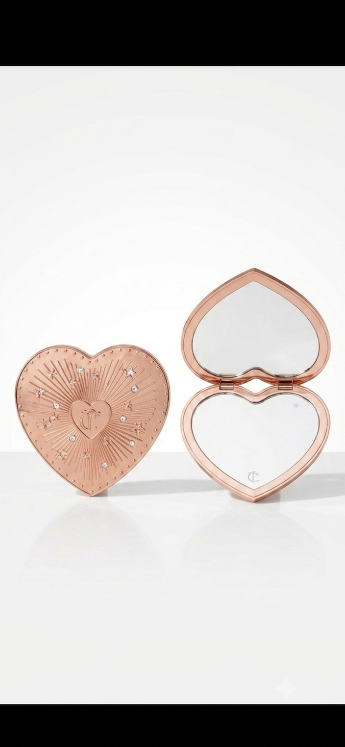 Charlotte tilbury hearts shape mirror