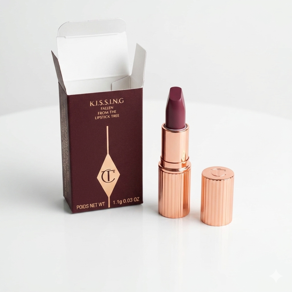 Charlotte Tilbury K.I.S.S.I.N.G Fallen From The Lipstick Tree Lipstick 90s pink mini