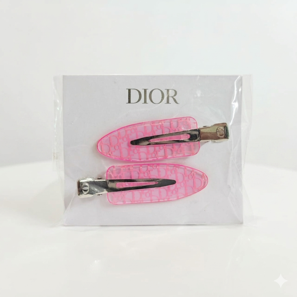 Dior Backstage pink resin hair clip