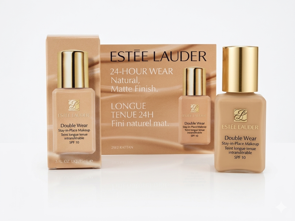 Estée Lauder Double Wear Stay-In-Place Makeup Foundation Rattan and sand mini