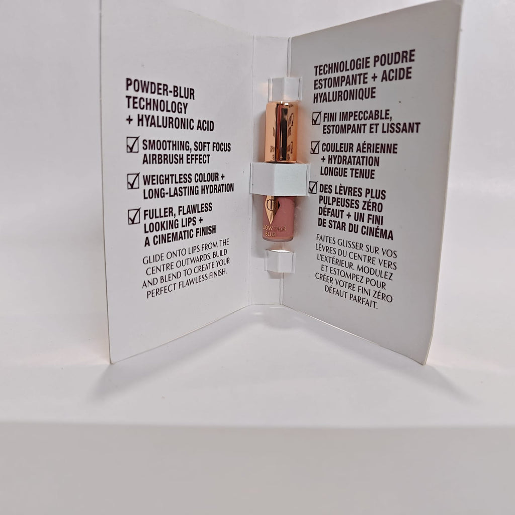 Charlotte Tilbury Lip Blur – Pillow Talk /walk of no shame (1ml Mini)