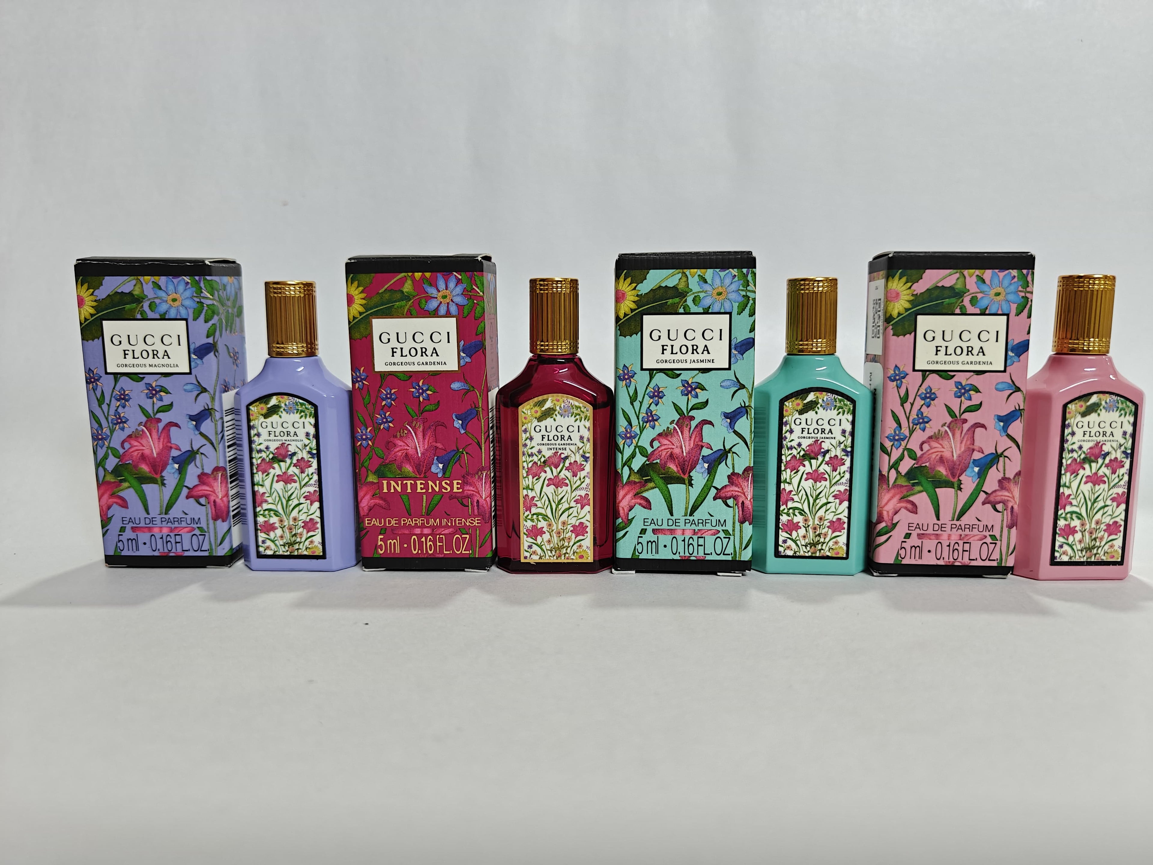 Gucci Flora Gorgeous Eau De Parfum - Jasmine, Gardenia, Gardenia Intense, Magnolia (Combo)