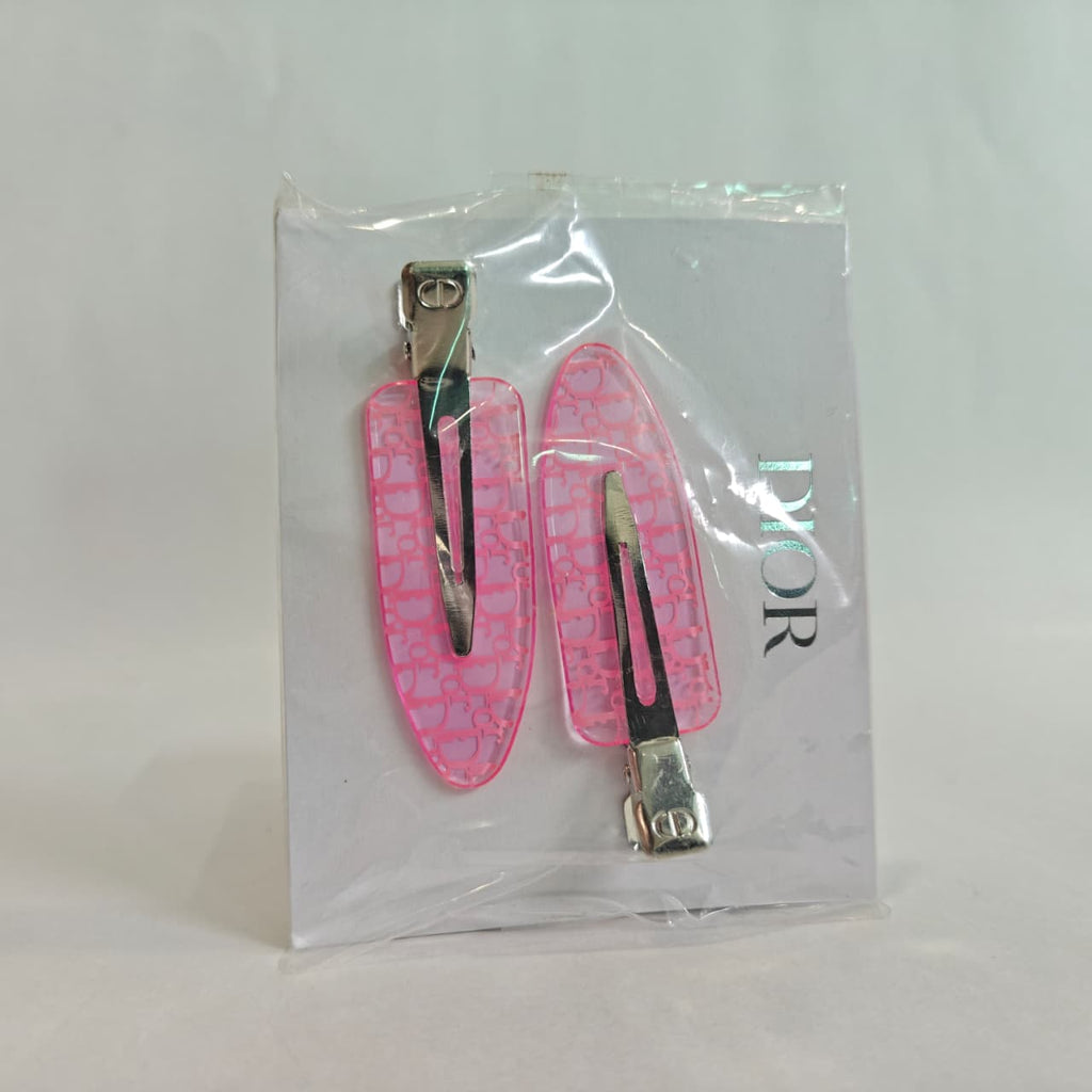 Dior Backstage pink resin hair clip