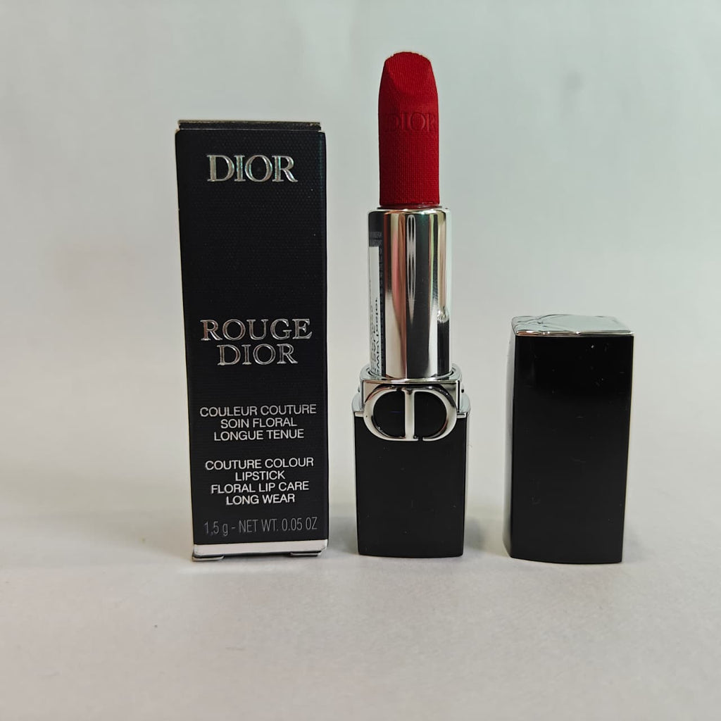 Dior Rouge Dior Lipstick - Red Shade 777 velvet farheneit mini
