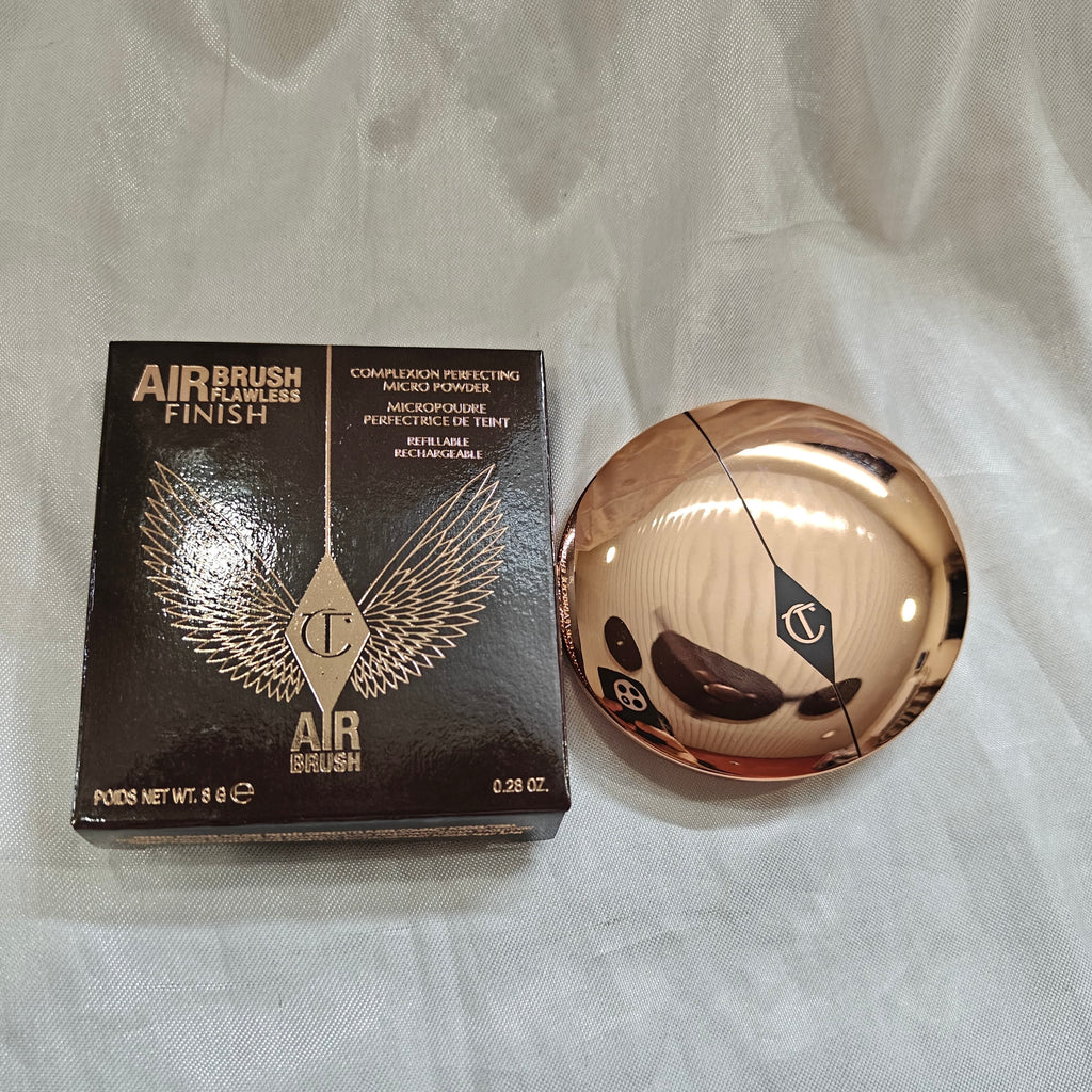 Charlotte Tilbury Airbrush Flawless Finish Powder Compact | Full size | Shade Medium | Size 8gm