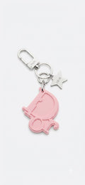 Dior Oblique Logo & Lucky Star Keychain Bag Charm
